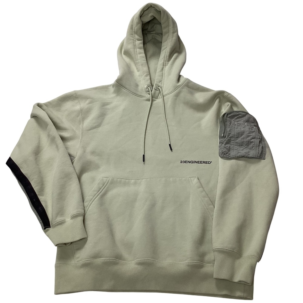 Jordan 23ENGINEERED Lightweight Tech Fleece Hoodie Pullover Light Green Size S